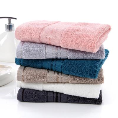 China Hotel Bathroom Quick Drying Towel Custom Logo Mini Cotton Hand Towels for Luxury Bath for sale