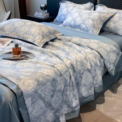 China Estándares Nacionales Calidad de Color Fidelidad de Hielo Set de ropa de cama de seda Sillón de cama para cama de 2,0 m en venta