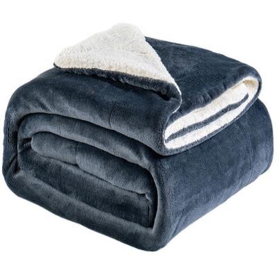 China 200x230cm Knitted Polyester Reversible Blanket for Home Textile for sale