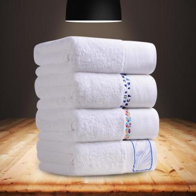 China Customized Color Hotel Towels White 100% Cotton Face Hand Bath Towel Set for Home Spa for sale