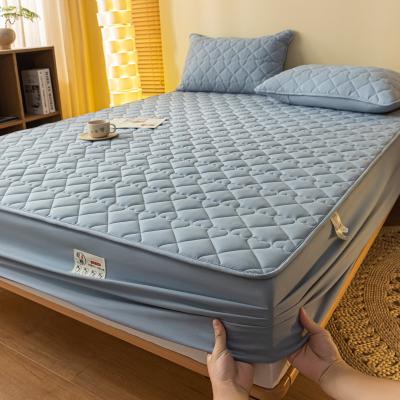 China Grade A Fashion Waterproof Fitted Sheet Mattress Protector for Twin Full King Queen Size for sale