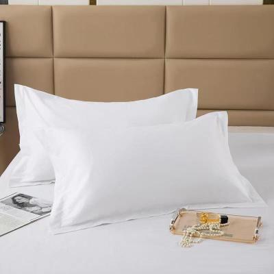 China Colección de ropa de cama del hotel con lujosa funda de almohada de algodón blanco. en venta