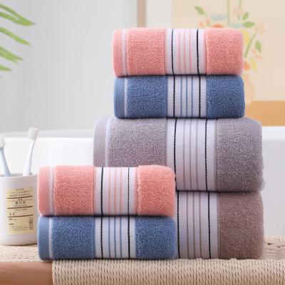 China Customized Logo Cotton Jacquard Adult Towels Bath Towels for Home and Sport Activities for sale