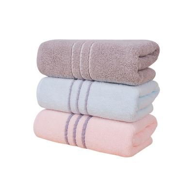 China Pure Color Pattern Combed Cotton Luxury Bath Hand Face Towels for All Ages and Genders for sale