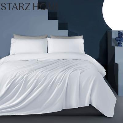 China Comforter Set 100% Tencel Plain 4PCS Bed Sheet Sets for a Luxurious Bedding Experience for sale