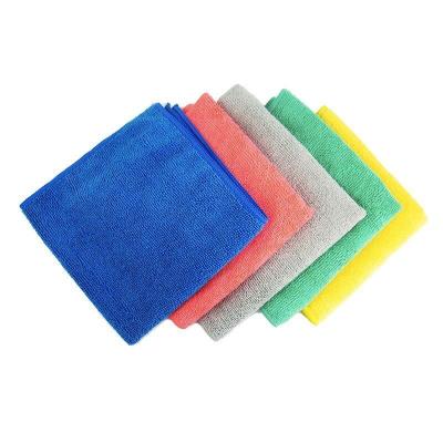 China Sustainable Cleaning Solutions 40x40 Colorful Car Detailing Microfiber Cleaning Cloth for sale