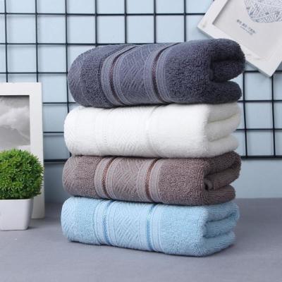 China 100% Organic Cotton Rectangle Bath Towels Set for Home Hotel Commercial White Linen for sale