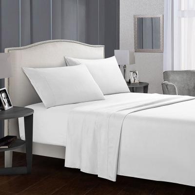 China Etiquetas de hotel personalizadas Logotipo personalizado sustentável Branco Luxo Casa Hotel Lenço de cama Set de roupa de cama à venda