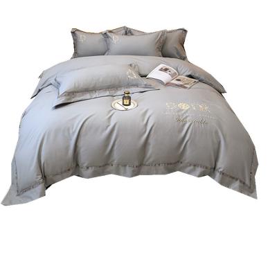 China All-Season Embroidered Cotton Bedding Sets Eco-friendly and Soft Hand Feel for Bedroom for sale