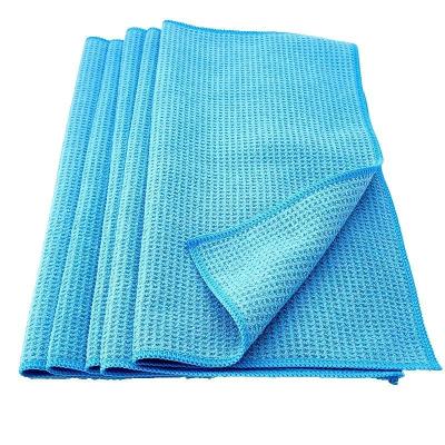 China Polyester Microfiber Car Care Product 380 GSM Waffle Weave Drying Towels for Detailing for sale