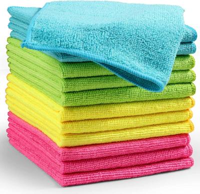 China 80% Polyester 20% Polyamide Microfiber Towel for Car Wash and Kitchen Cleaning Towels for sale