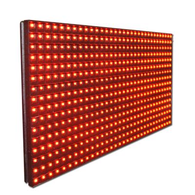 China Ad Advertising Project P10 Red Color Led Video Panel Data Sheet for sale