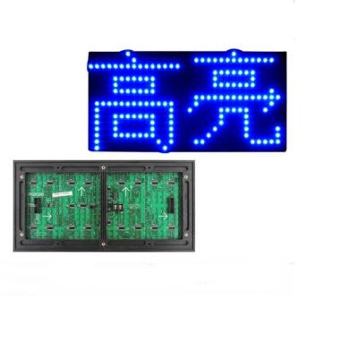 China P10 Outdoor Led Sign Display Module Single Blue Color Led Continuous Text Led Display Screen for sale