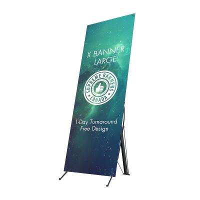 China Premium Rolling Fastsign Oval Outdoor Sports AD Display Advertising Retractable Banner Stand Stage And Rehearsal Banner 1m for sale