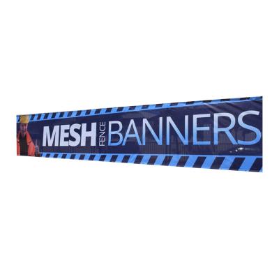 China Health Care Institute Full Color Vinyl Polyester Advertising Barrier Mesh Banner With Metal Grommets for sale