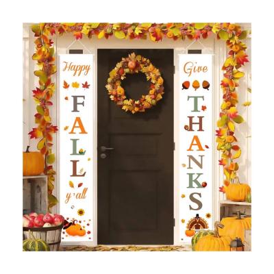 China Vibrant Colors And Vivid Designs Hanging Banner Printing Halloween Door Banner Out Of Door Banner for sale