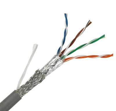 China High Quality Bare Copper CAT5e SSTP Networking Network 150V LAN Cable Shielding Cables for sale