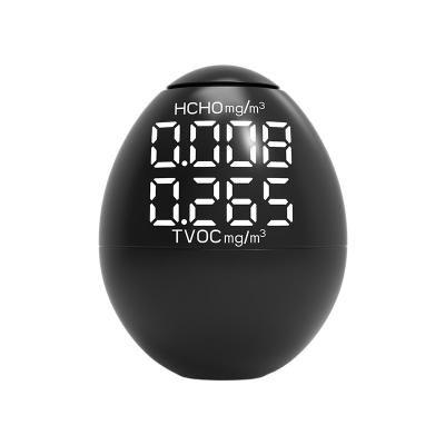 China New LCD Egg Air Quality Humidity CO2 Tester HCHO TVOC Handheld Gas Analyzers Creative Indoor Formaldehyde Detector 8566 for sale