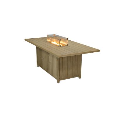 China 2020 New Design Aluminum Marble Frame Antique Outdoor Garden Gas Fire Pit (WH068-LL) for sale