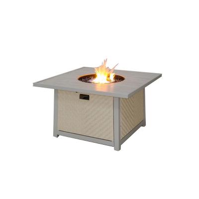 China Professional aluminum frame firepit set in outdoor Foshan gas fire mine table (WH040-SR) for sale