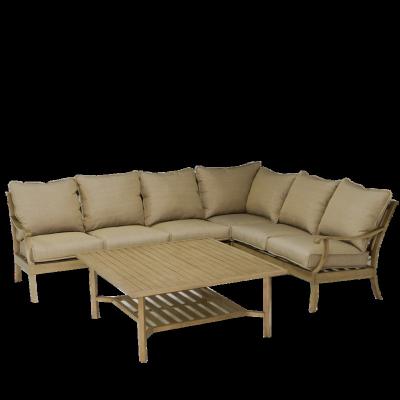 China American Antique Outdoor Furniture Relaxing Aluminum Patio Sofas With Waterproof Fabric Cushions for sale