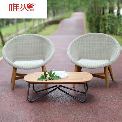 China Outdoor Garden Chair Furniture Teak And Woven Rattan Chairs And Tables for sale