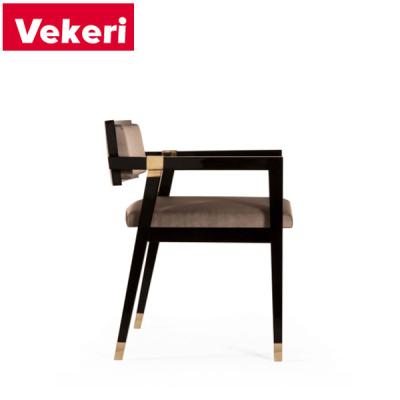 China Modern Modern Side Dining Chair Primary Color Pure Solid Wood Four Legs Dining Chair for sale