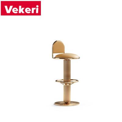 China Modern modern fabric gold stainless steel barstool living room bedroom for sale