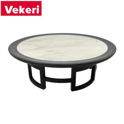 China Customizable Modern Solid Wood Coffee Table Living Room Furniture Marble Top Coffee End Table for sale