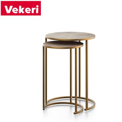 China Customizable Modern White Marble Top Living Room Furniture Stainless Steel Gold Side Table for sale