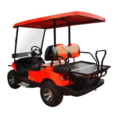 China Comfortable driving 4 seats golf buggy electric cart for various pavements 205/50-10 for sale