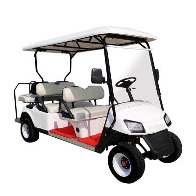 China Classic style stable and reliable golf electric cart  6 seater 60V All-steel frame chinese golf carts 205/50-10 for sale