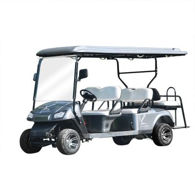 China New Energy Cheap Electric 6 Seat Golf Cart with Superior Price Quality golf carts electric 6 seater 205/50-10 for sale