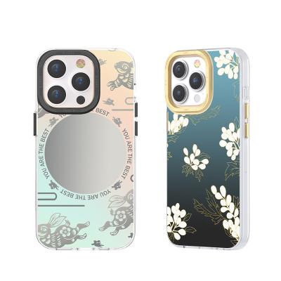 China TGVIS Shockproof Electroplating Phone Case For Iphone 14 Promax Case Magnetic Magnets Shock Proof Case Iphone 14 pro Max Magnetic Magsafe for sale