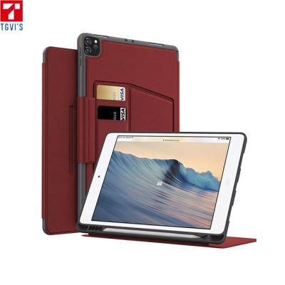 China Fasion TGVIS PU Leather Case Shockproof Smart Cover For Apple iPad 10.2 Case With Multi Color Customized For Ipad Macbook Case for sale