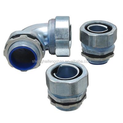 China Straight waterproof power connector for flexible metal conduit for sale