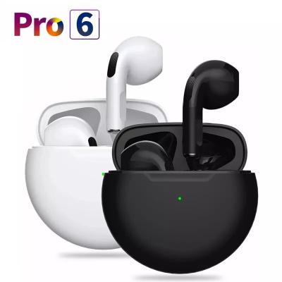 China Perfect Sound Hot Selling Sports Sound In-Ear Headphones TWS Earbuds TWS Pro6 J6 Stereo Wireless High Fidelity Headphone TWS Earbuds Wireless Waterproof Earphone for sale