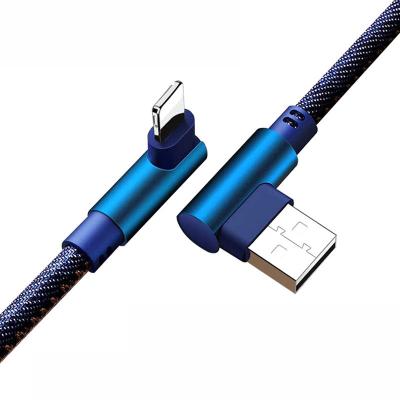 China High Speed ​​Charging Type C Data Cable Fast Charging And Data Transfer Usb Cable Cotton Braided 90 Degree Elbow Micro Usb Cable For Gaming for sale