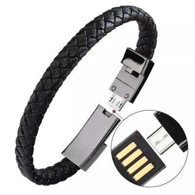 China Hot Selling MP3/MP4 Player USB Wristband Data Cable Mobile Phone Charging Data Cable For All Mobile Phones for sale