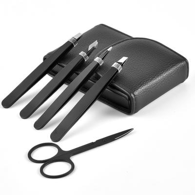 China Eyebrow Stainless Steel Back Eyebrow Shaping Kit 5pcs Personal Eyebrow Care For Man And Woman for sale