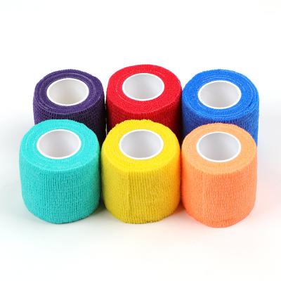 China Tattoo Accessories Elastic Bandage Rolls Tape Self Adherent Tattoo Grip Cover Wrap Tattoo Machine Disposable Cohesive Bandage HSTATTOO-BANDAGE-00001 for sale