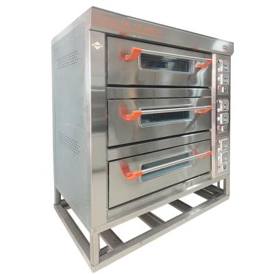 China High Quality Bakery 2 Decks 2 Trays Bakery Gas Ovens For Bread Making Machine for sale