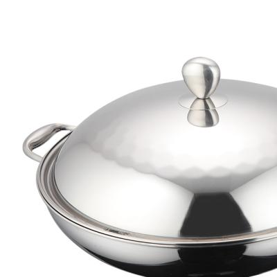 China Viable Quality Fine Durable Using Low Price Kitchen 3 Ply Stainless Steel Milk Sauce Pot Pan With Lid for sale