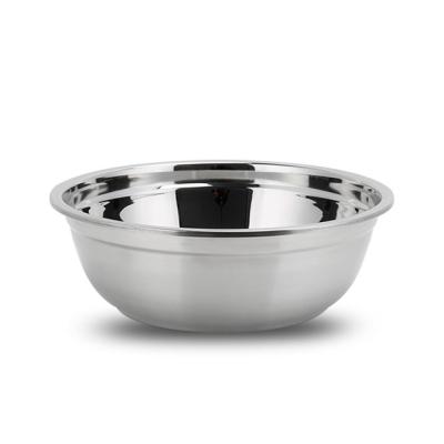 China Sink Stainless Steel Kitchen Basin Mixing Bowl Sustainable Deep Silver Fruit Bowl Round Seasoning Cylinder for sale