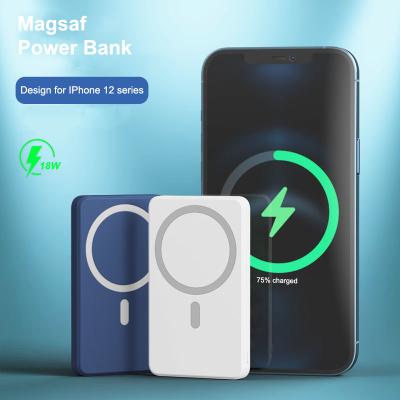 China Charging Super Slim 20W Magsafing 5000mah Mobile Magnetic Battery Pack Power Bank Wireless Powerbank For Iphone 13 pro for sale