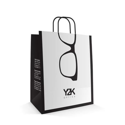 China Recyclable Custom Cheap Luxury Logo Handle Clothing Shopping Paper Bag for sale