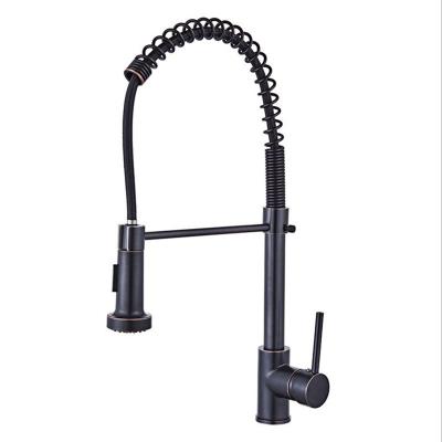 中国 Thermostatic Faucets Kitchen Faucets With Pull Down Sus304 Sprayer Stainless Steel Matte Black Single Handle One Hole Or 3 Hole Kitchen Faucet 販売のため