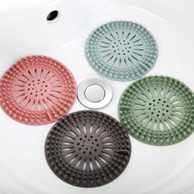 Китай Durable Anti-Clog Catcher Bathroom Filter Sink Shower Drain Strainer / Silicone Sink Cover Strainer Hair Stopper продается