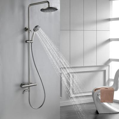 Китай With Slide Bar Wall Mounted Faucets For Bathroom 38 Degree Constant Temperature Shower Faucet продается