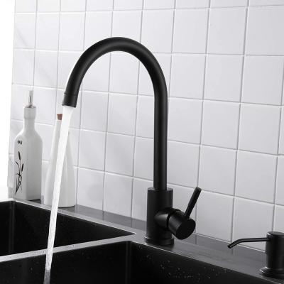 중국 Modern Black Thermostatic Faucets Kitchen Basin Mixers 304 Stainless Steel 3 Way Kitchen Sink Faucet 판매용